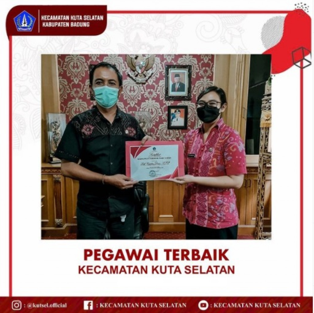 Pegawai Terbaik Kecamatan Kuta Selatan Tahun 2021